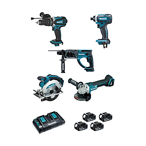 visuel1 Pack électroportatif 5 machines 18 V DLX5039PTJ