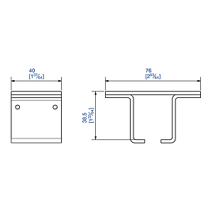 visuel2 Support plafond pour rail 