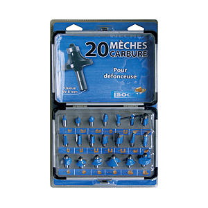 visuel1 Coffret 20 fraises à bois carbure