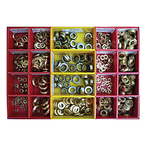 visuel1 Coffret métallique d'assortiment bagues laiton et butées à bille MALBP003