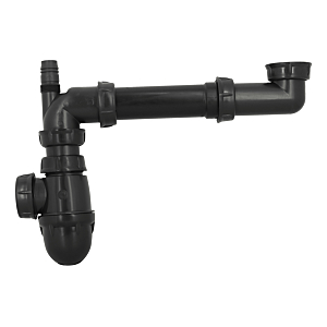 visuel3 Siphon gain de place noir universel lavabo/évier