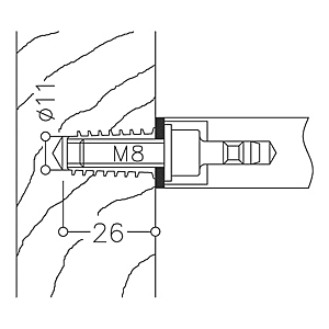 visuel2 Kit de fixation pour bâton de maréchal MU1.3R
