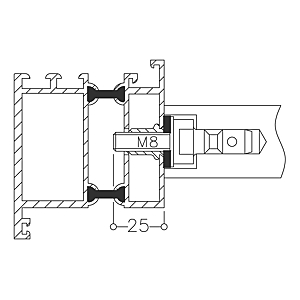 visuel2 Kit de fixation pour bâton de maréchal MU1.3H