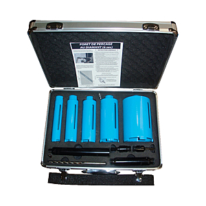 visuel1 Coffret 5 scies trépans diamants à l'eau