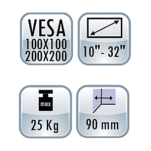 visuel3 Support écran plat réglable