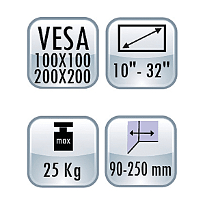visuel3 Support écran plat déporté orientable