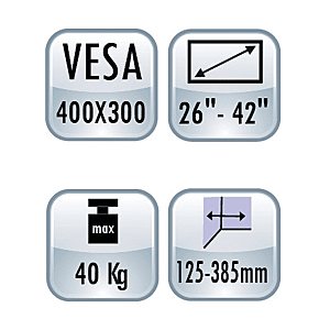 visuel3 Support écran plat mural orientable et inclinable
