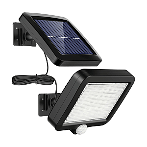 visuel1 Projecteur mural LED panneau solaire avec détecteur de mouvement