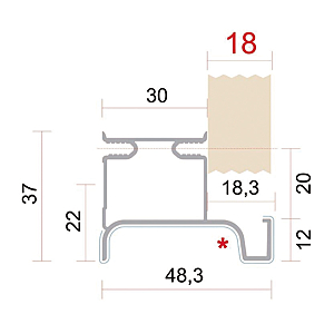 visuel5 Poignée profil de meuble 1020