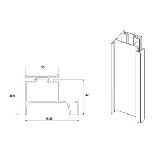 visuel3 Poignée profil de meuble 1020