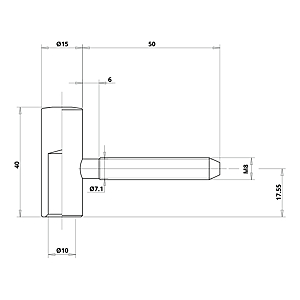 visuel2 Fiche à broche Ø 15 mm