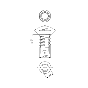 visuel4 Écrou 6 pans creux