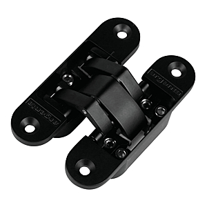 visuel1 Charnière invisible Médium 180° noir mat pour épaisseur mini 30 mm