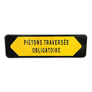 visuel1 Panneau seul temporaire pour piétons