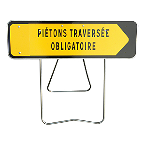 visuel3 Panneau temporaire pour piétons