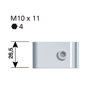 visuel2 Pince CBX27 pour jonction traverse et poteaux