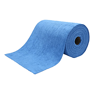 visuel1 Rouleau de lavettes microfibres bleues