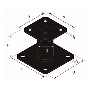 visuel2 Pied de poteau type A HT100 