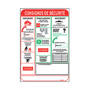 visuel1 Panneau de consignes de sécurité