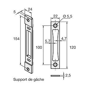 visuel2 Jeu de 2 gâches haut et bas 2840.24.0RD