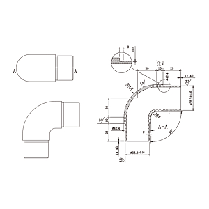 visuel2 Raccord coudé 90° arrondi n°160