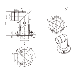 visuel3 Raccord 90° fixation murale/sol