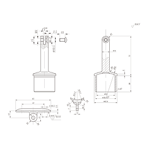 visuel2 Support articulé de main-courante n°233