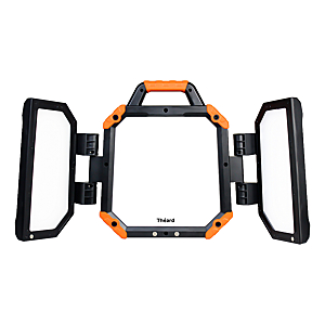 visuel1 Projecteur LED portable 3 volets hybride avec trépied