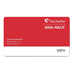 visuel1 Carte de propriété pour cylindre VIP+
