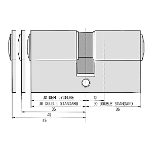 visuel2 Cylindre laiton 7000 en 35 x 45 mm panneton standard varié pour d.45