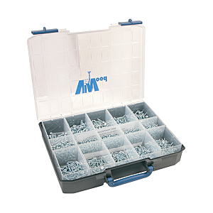visuel1 Coffret 2345 vis autoperceuses acier zingué blanc