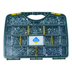 visuel1 Coffret 1770 vis autoperceuses acier zingué blanc