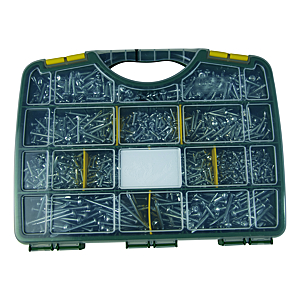 visuel1 Coffret 1605 vis autoperceuses acier zingué blanc