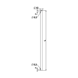 visuel2 Tringle ronde pour volet  E104