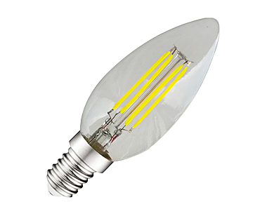 Ampoule flamme LED à filament E14 photo du produit visuel_1 XL