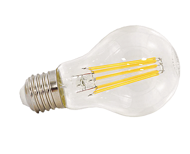 Ampoule poire LED à filament E27 A60 photo du produit visuel_1 XL