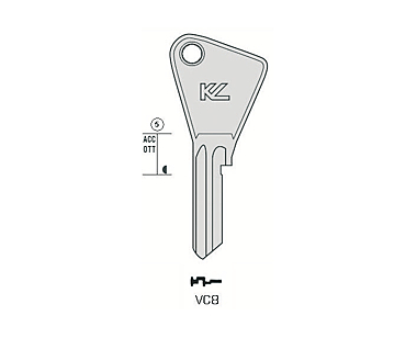 Ébauche de clé Vachette photo du produit visuel_1 XL