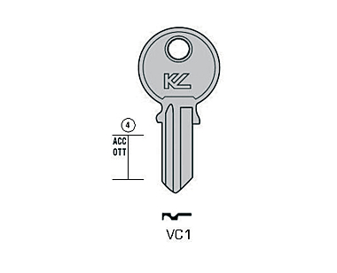 Ébauche de clé Vachette photo du produit visuel_1 XL