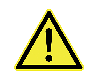 Panneau d'avertissement jaune photo du produit visuel_1 XL