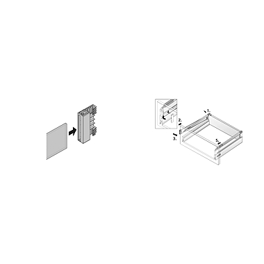 Adaptateur Top Side Metal et Verre photo du produit