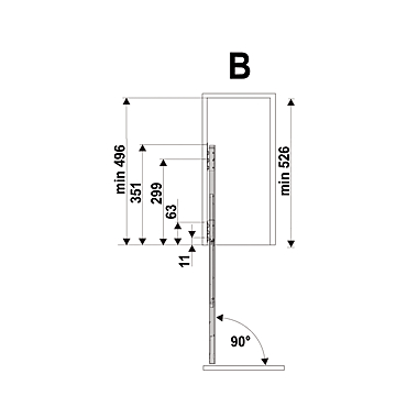 Cadre comfort pour meuble coulissant bas photo du produit