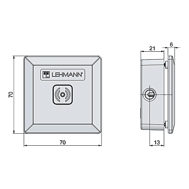 Capot avant signal RFID Captura pour porte métallique photo du produit visuel_1 XL