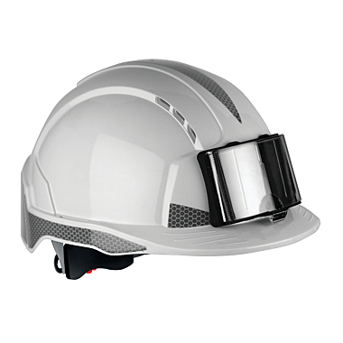 Casque de chantier avec porte-badge Evolite photo du produit visuel_1 XL