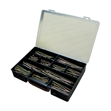 Coffret 270 vis à bois tête fraisée Torx acier zingué bichromaté photo du produit visuel_1 XL