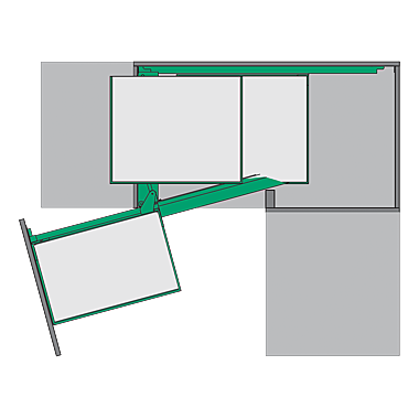 Ferrure pour rangement d'angle Magic Corner Standard Peka photo du produit