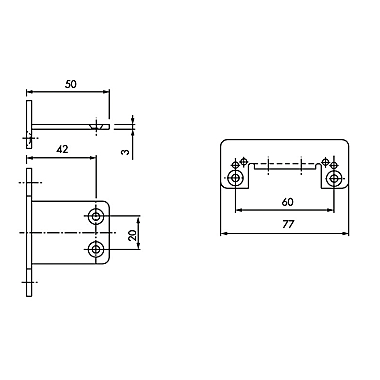 Gâche haute PUSHBAR 90+ photo du produit visuel_1 XL