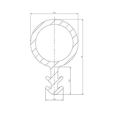 Joint de calfeutrage PVC photo du produit