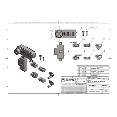 Kit complet serrure à code fermeture type espagnolette photo du produit