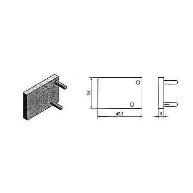 Kit de 2 embouts pour rail Cube photo du produit