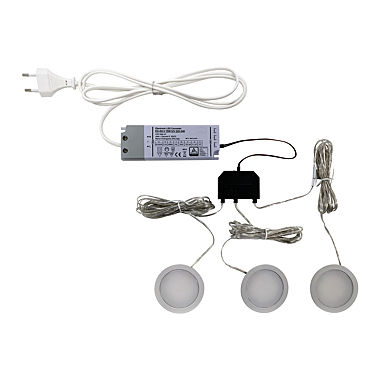 Kit de 3 spots LED Nube 68 photo du produit visuel_1 XL